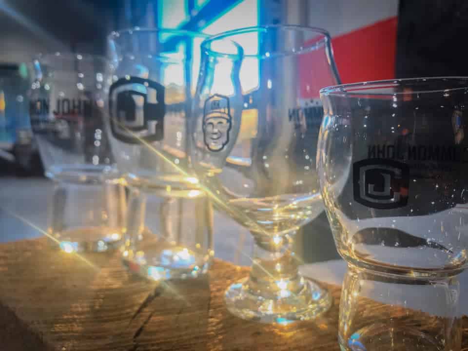 Who’s ready to drink beer from Common John glassware? Drink a beer at the bar and th…